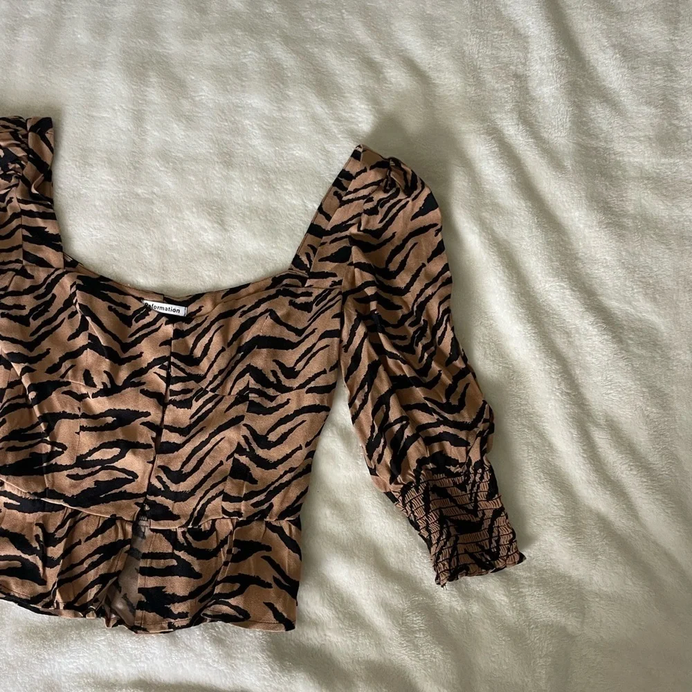 Reformation cuffs blouse chic